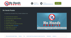 Desktop Screenshot of nohandsproxies.com